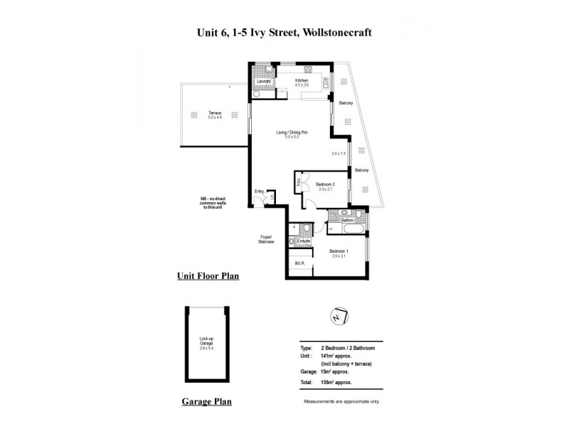 6/1-5 Ivy Street, Wollstonecraft NSW 2065 Floorplan