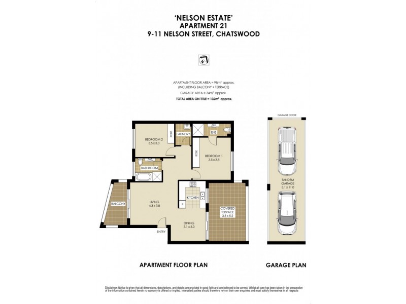 21/9-11 Nelson Street, Chatswood NSW 2067 Floorplan