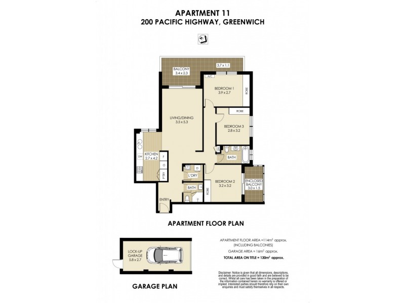 11/200 Pacific Highway, St Leonards NSW 2065 Floorplan