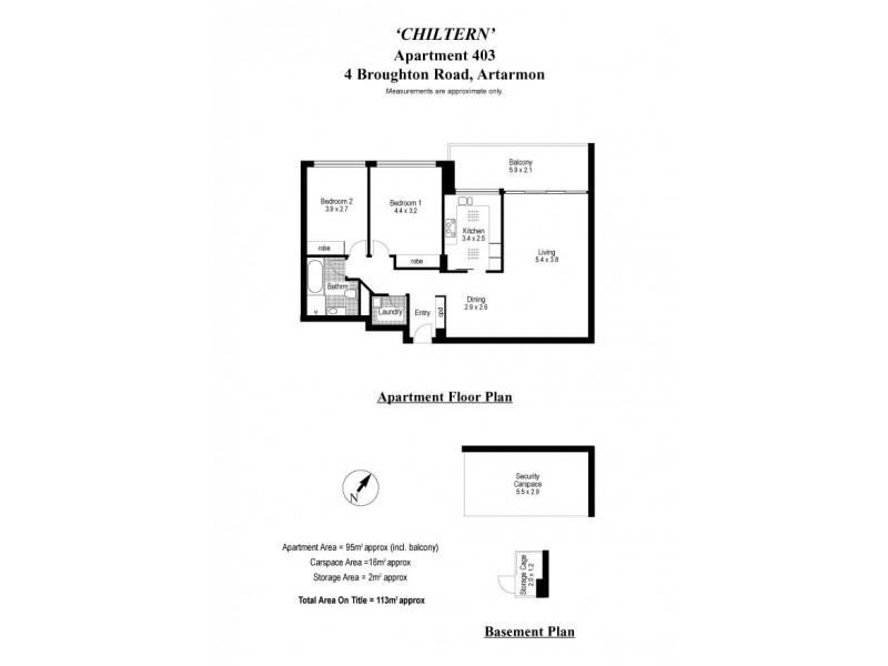 403/4 Broughton Road, Artarmon NSW 2064 Floorplan