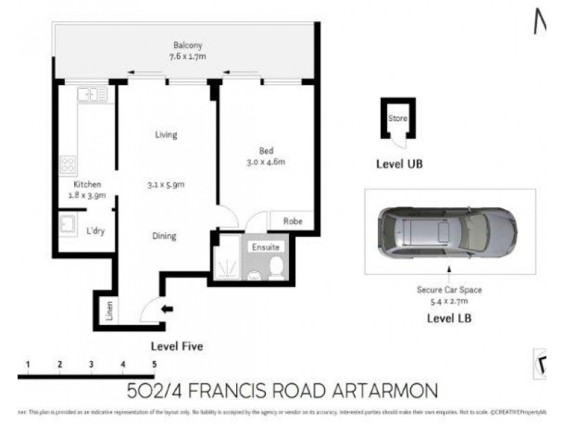 502/4 Francis Road, Artarmon NSW 2064 Floorplan