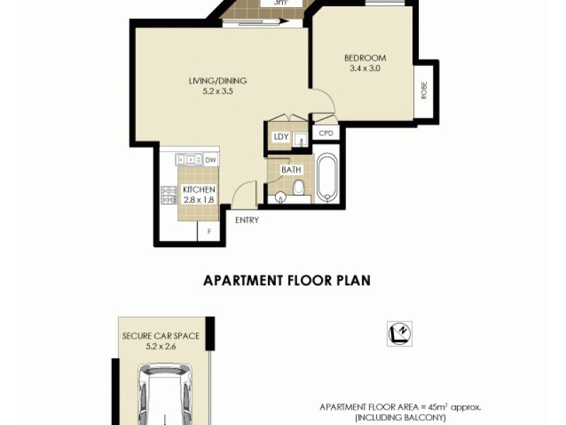 10/236 Pacific Highway, Crows Nest NSW 2065 Floorplan