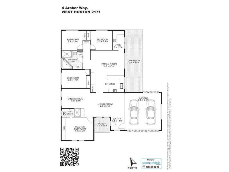 4 Archer Way, West Hoxton NSW 2171 Floorplan