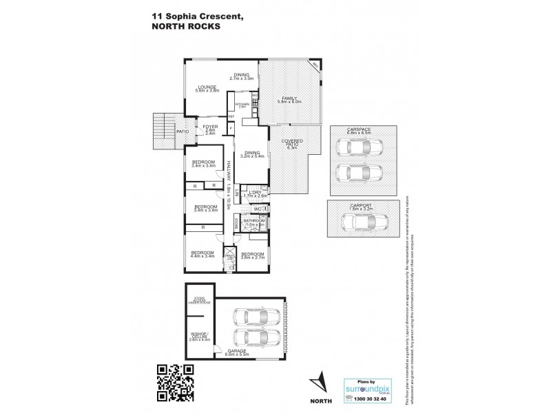 11 Sophia Cr, North Rocks NSW 2151 Floorplan