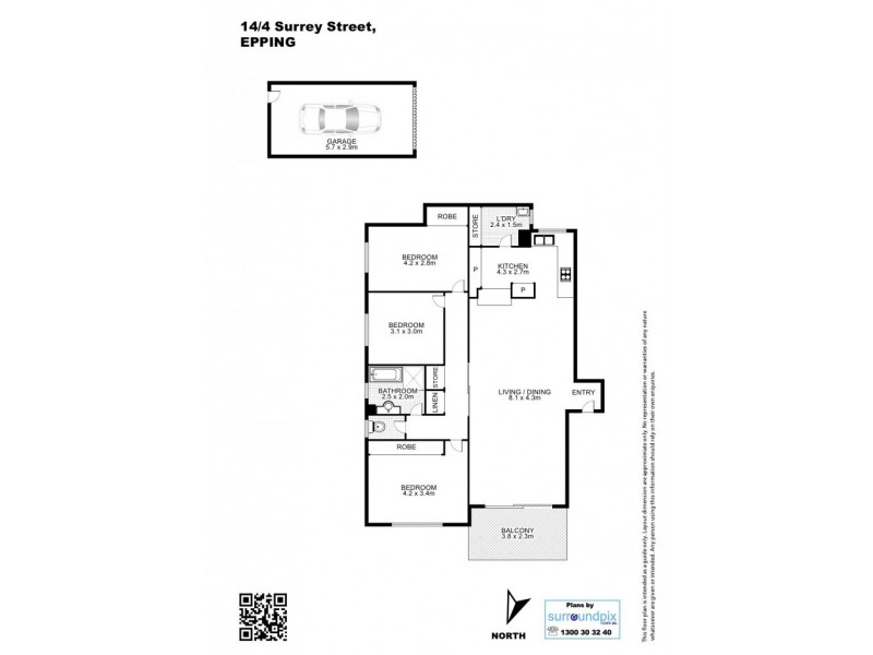 14/4 Surrey Street, Epping NSW 2121 Floorplan