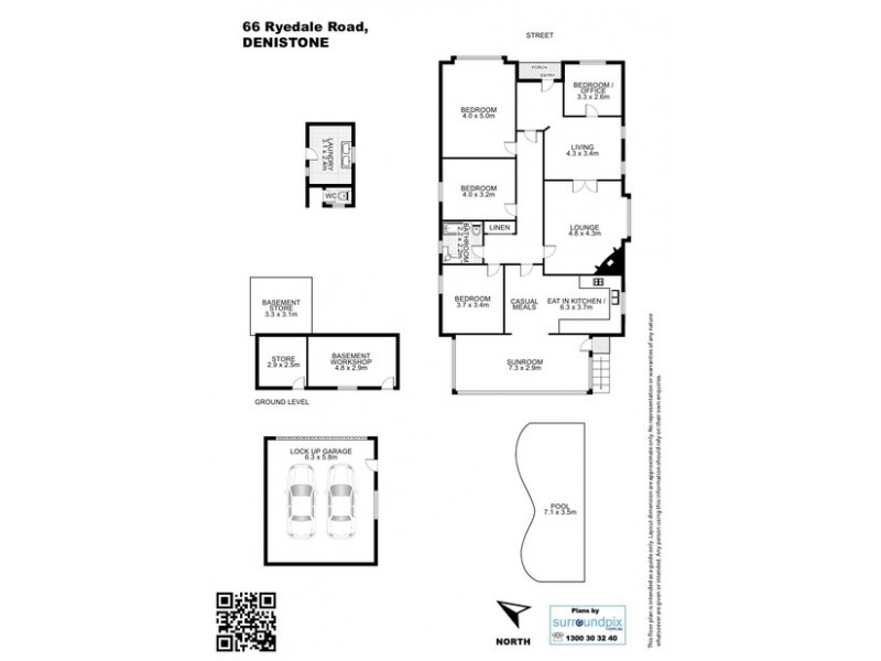 66 Ryedale Road, Denistone NSW 2114 Floorplan
