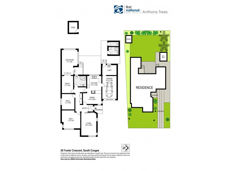 20 Fowler Crescent, South Coogee NSW 2034 Floorplan