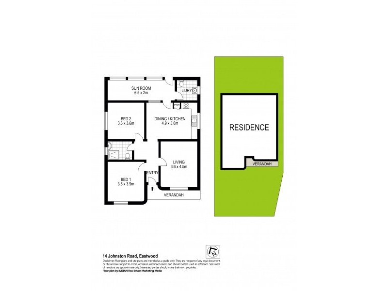 14 Johnston Road, Eastwood NSW 2122 Floorplan