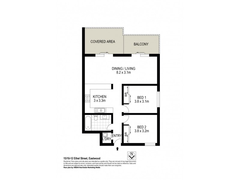 15/10-12 Ethel Street, Eastwood NSW 2122 Floorplan