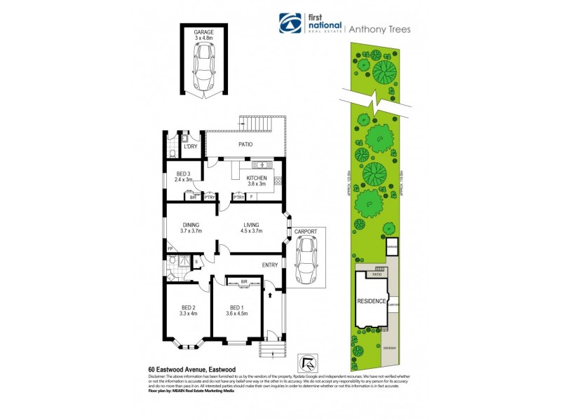 60 Eastwood Avenue, Eastwood NSW 2122 Floorplan