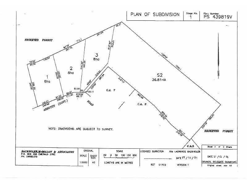 Lot 3,  Abbotts Road, Eppalock VIC 3551