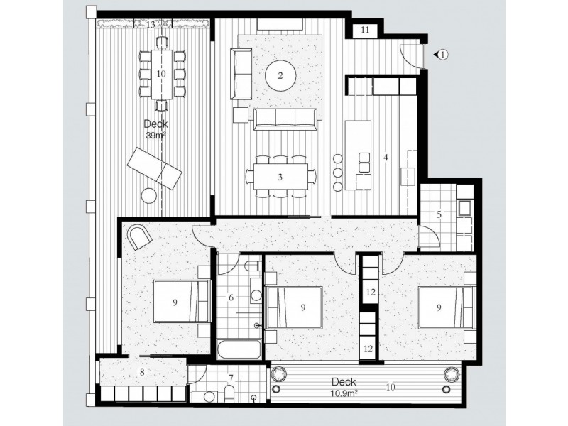4/111 Mitchell Street, Bendigo VIC 3550 Floorplan