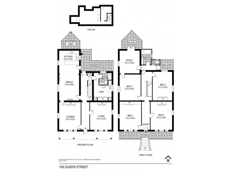 108 Queen Street, Bendigo VIC 3550 Floorplan