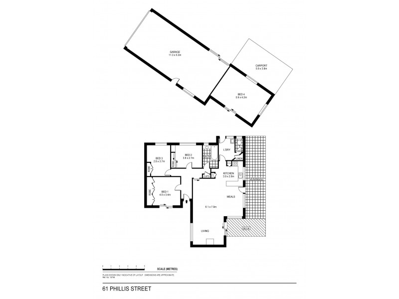 61 Phillis Street, Kangaroo Flat VIC 3555 Floorplan
