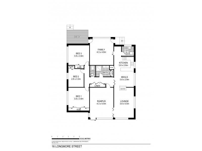 16 Longmore Street, Kangaroo Flat VIC 3555 Floorplan