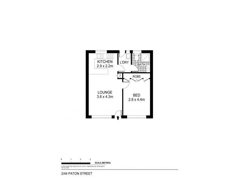 2/44 Panton Street, Golden Square VIC 3555 Floorplan
