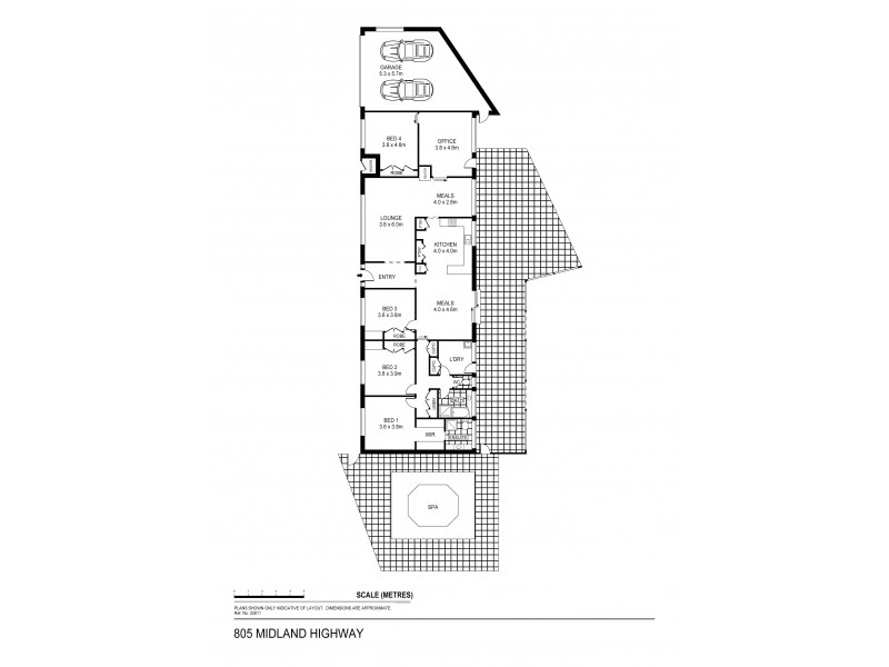 805 Midland Highway, Huntly VIC 3551 Floorplan
