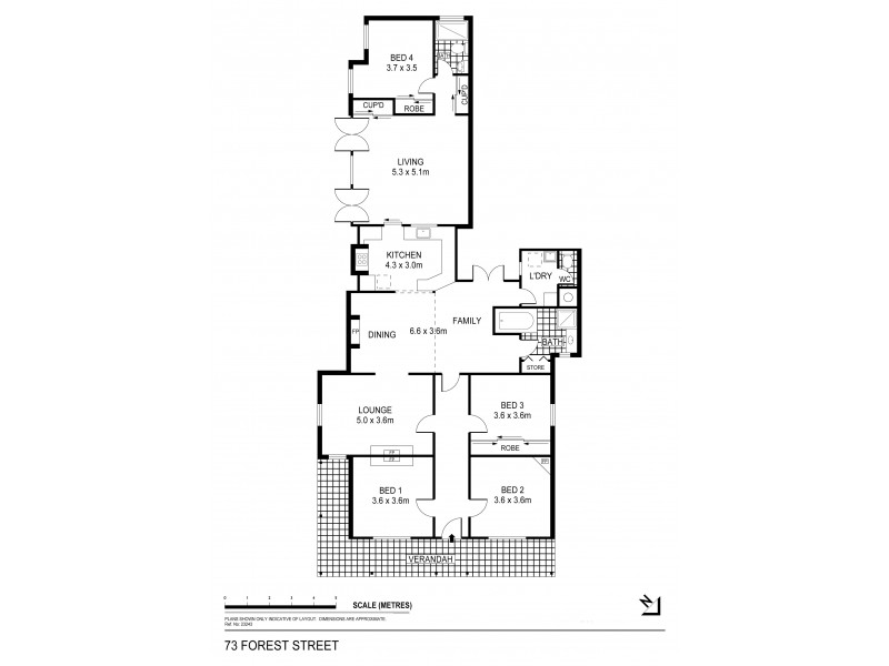 73 Forest Street, Bendigo VIC 3550 Floorplan