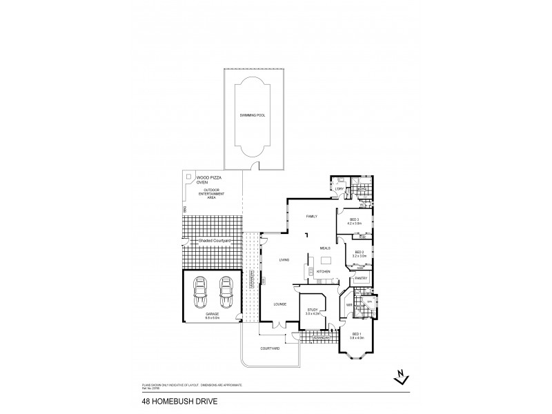 48 Homebush Drive, Junortoun VIC 3551 Floorplan