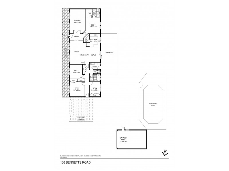 106 Bennetts Road, Junortoun VIC 3551 Floorplan