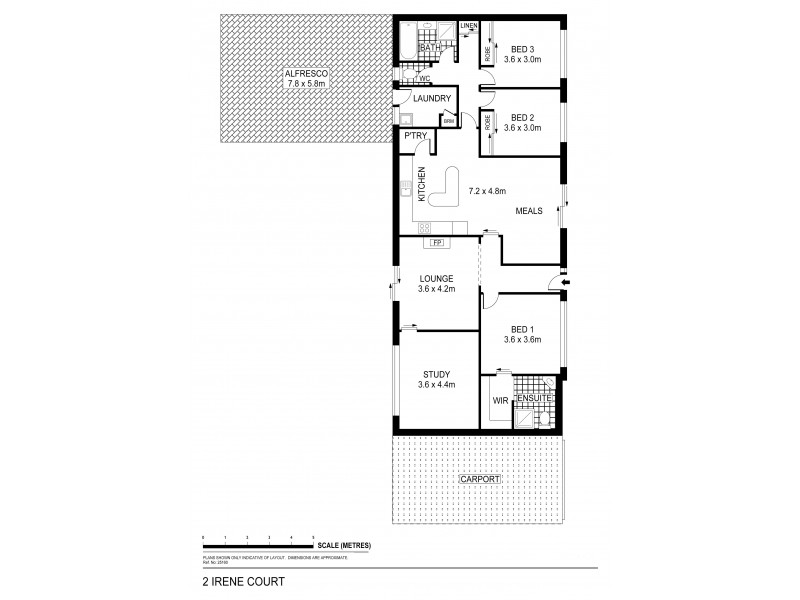 2 Irene Court, Kangaroo Flat VIC 3555 Floorplan