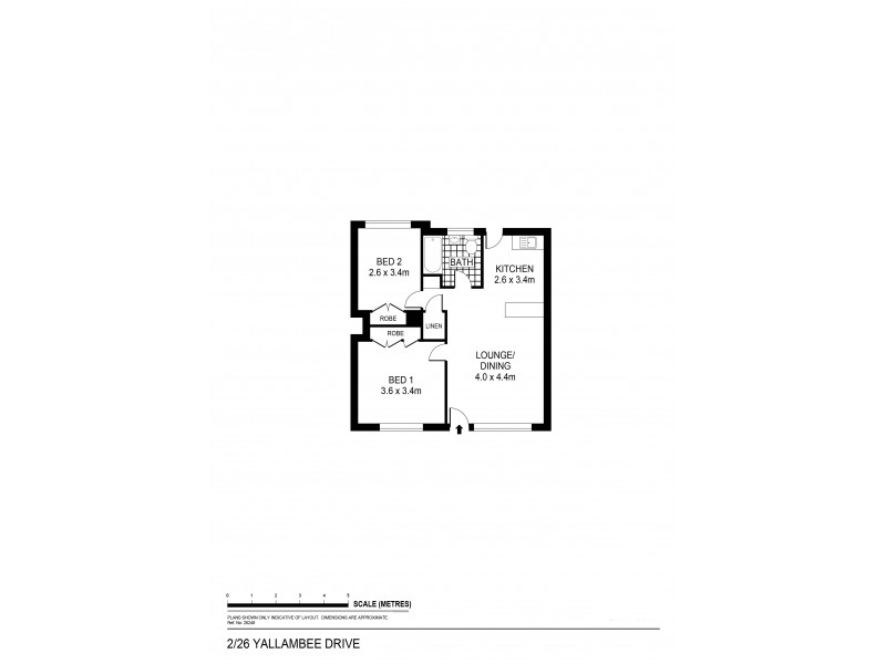 2/26 Yallambee Drive, Kennington VIC 3550 Floorplan