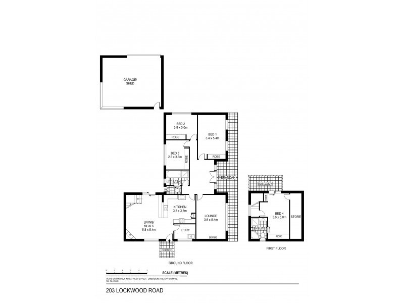 203 Lockwood Road, Kangaroo Flat VIC 3555 Floorplan