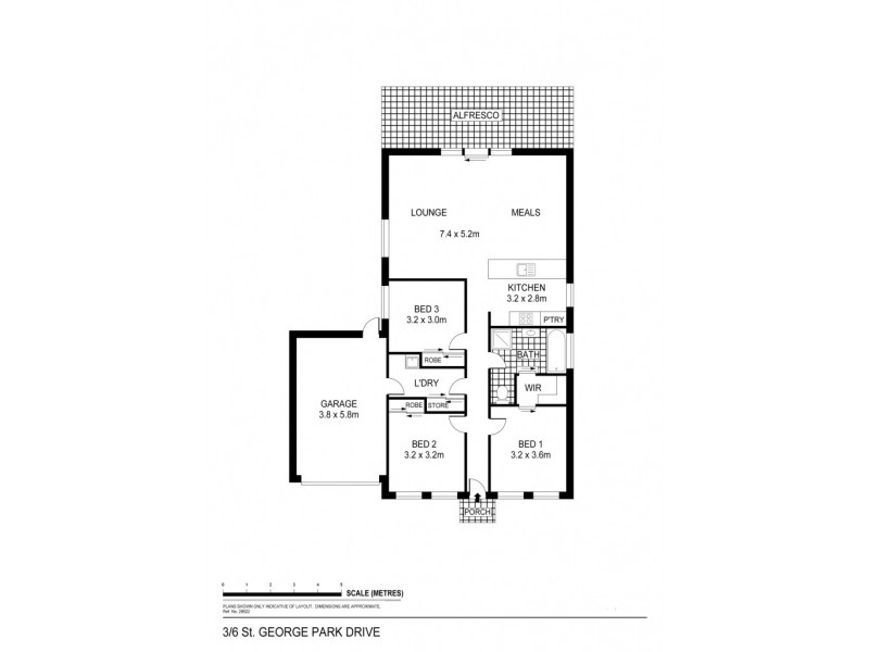 3/6 St.George Park Drive, Kangaroo Flat VIC 3555 Floorplan