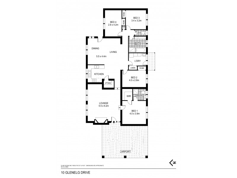 10 Glenelg Drive, Maiden Gully VIC 3551 Floorplan