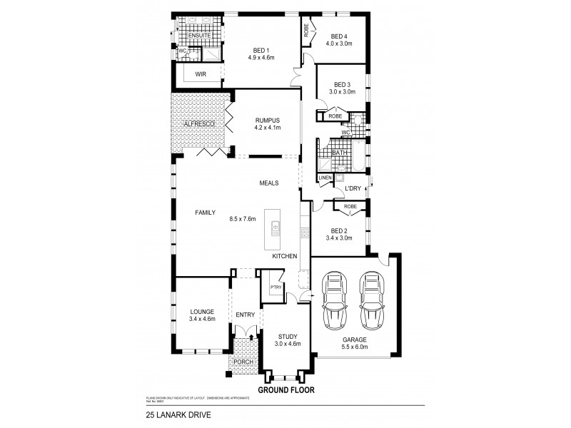 25 Lanark Drive, Junortoun VIC 3551 Floorplan