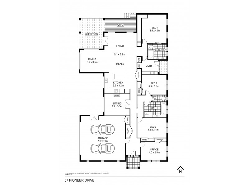 57 Pioneer Drive, Maiden Gully VIC 3551 Floorplan