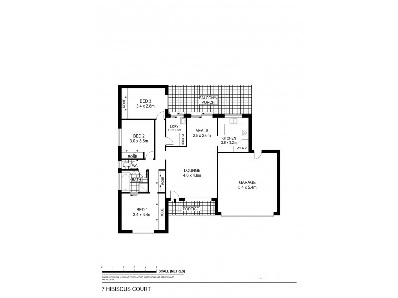 7 Hibiscus Court, Kangaroo Flat VIC 3555 Floorplan