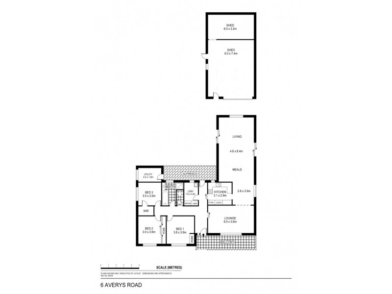 6 Averys Road, Eaglehawk VIC 3556 Floorplan