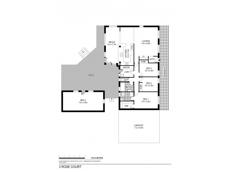 3 Rose Court, Kangaroo Flat VIC 3555 Floorplan