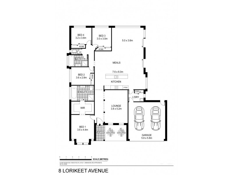 8 Lorikeet Avenue, Epsom VIC 3551 Floorplan
