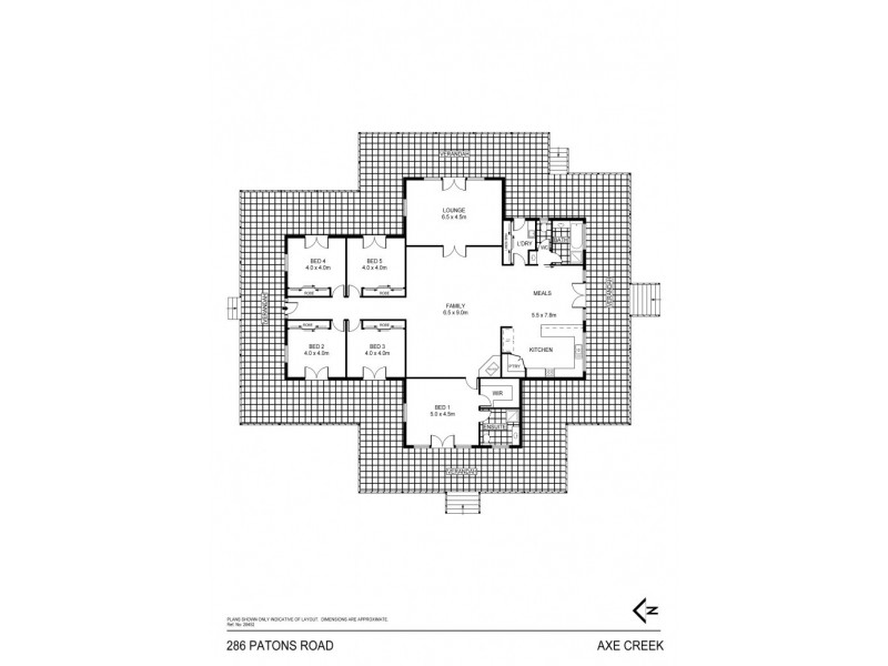 286 Patons Road, Axe Creek VIC 3551 Floorplan