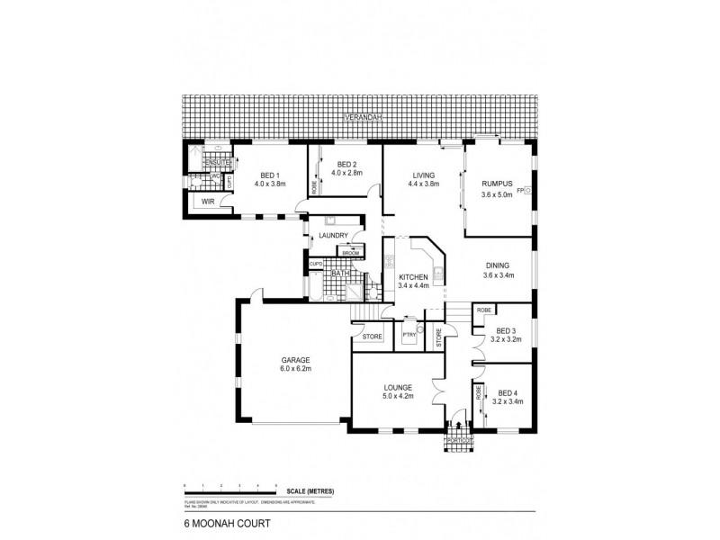 6 Moonah Court, Eaglehawk VIC 3556 Floorplan