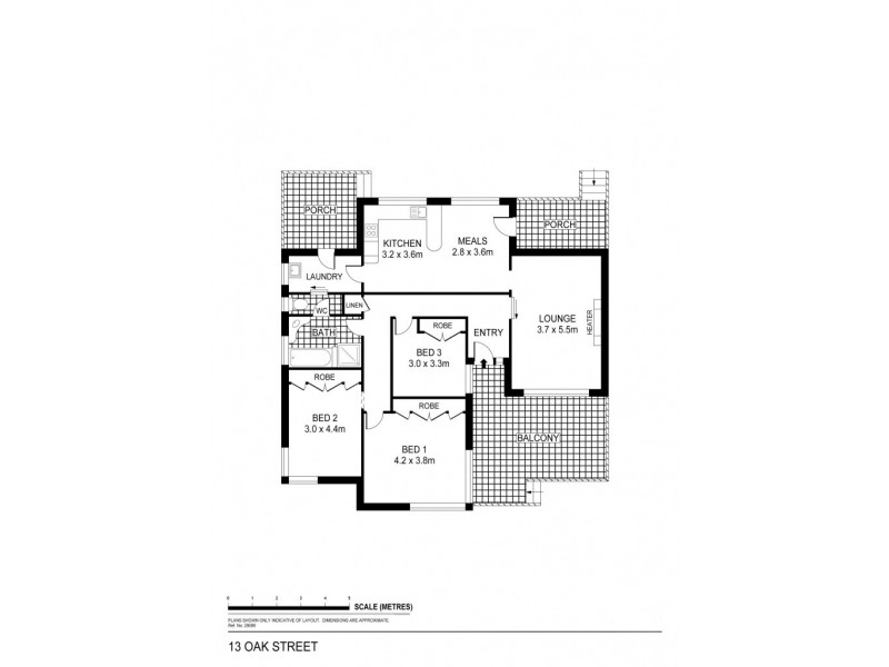 13 Oak Street, Golden Square VIC 3555 Floorplan