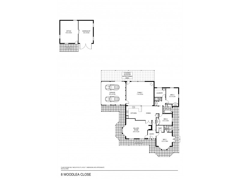8 Woodlea Close, Strathfieldsaye VIC 3551 Floorplan