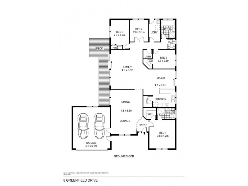 8 Greenfield Drive, Epsom VIC 3551 Floorplan