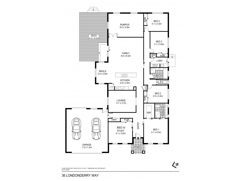 36 Londonderry Way, Epsom VIC 3551 Floorplan
