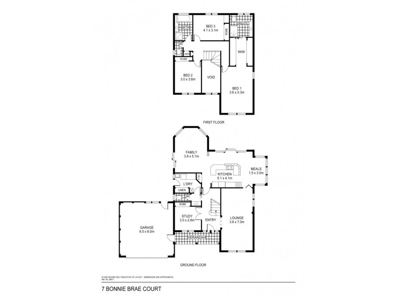 7 Bonnie Brae Court, Spring Gully VIC 3550 Floorplan