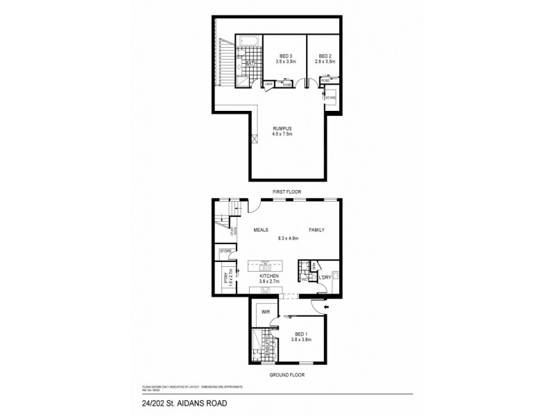 24/202 St Aidans Road, Kennington VIC 3550 Floorplan