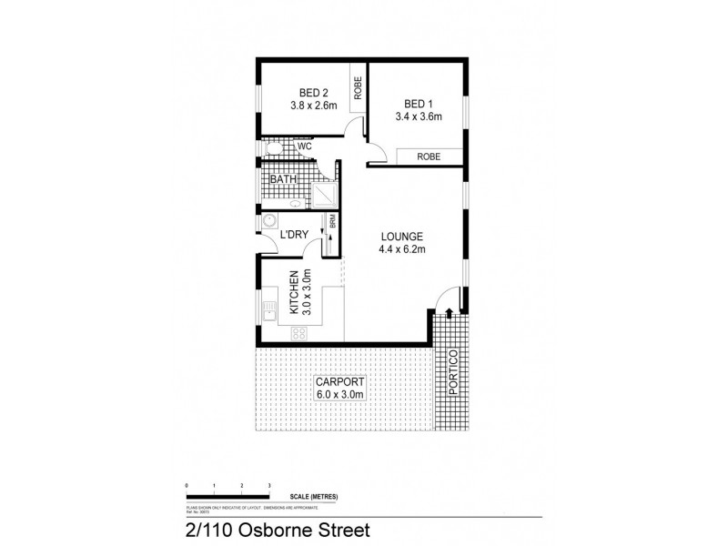 2/110B Osborne Street, Flora Hill VIC 3550 Floorplan