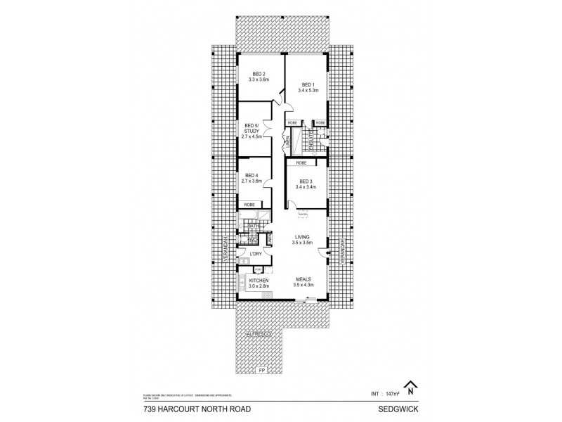 739 North Harcourt Road, Sedgwick VIC 3551 Floorplan