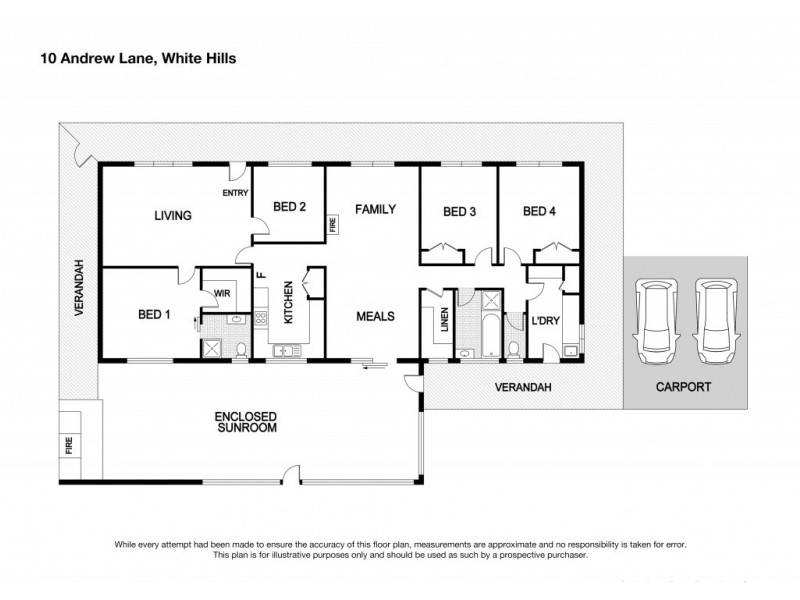 10 Andrew Lane, Bendigo VIC 3550 Floorplan