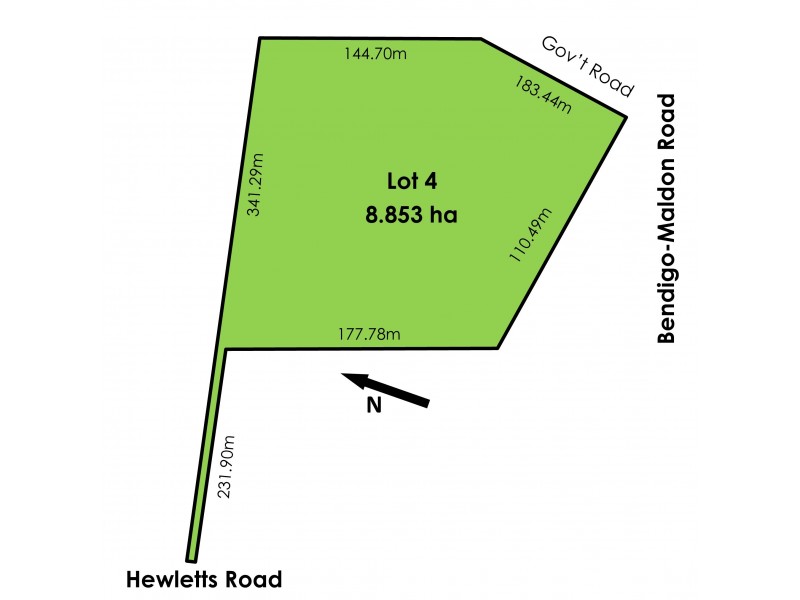 Lot 4, 60 Hewletts Road, Lockwood South VIC 3551