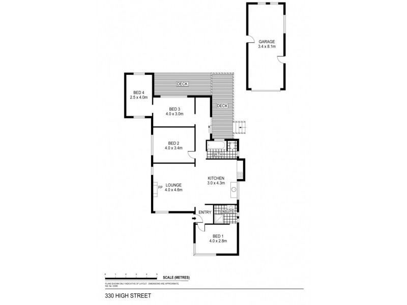 330 High Street, Kangaroo Flat VIC 3555 Floorplan