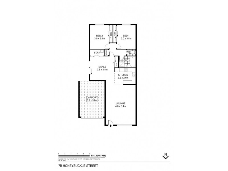 7B Honeysuckle Street, Eaglehawk VIC 3556 Floorplan