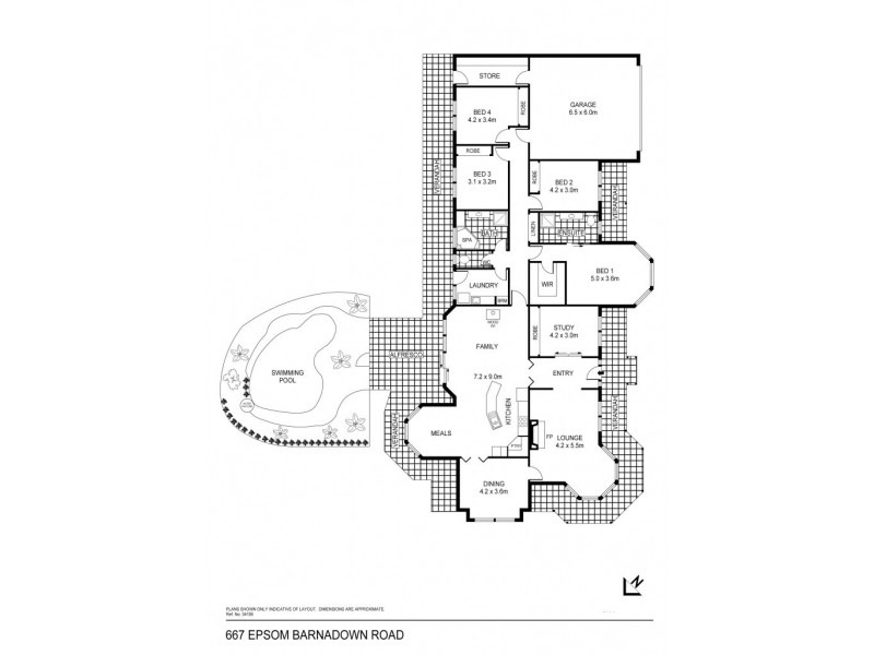 667 Epsom-Barnadown Road, Bagshot VIC 3551 Floorplan